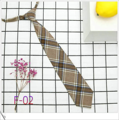 Plaid JK Uniform Tie