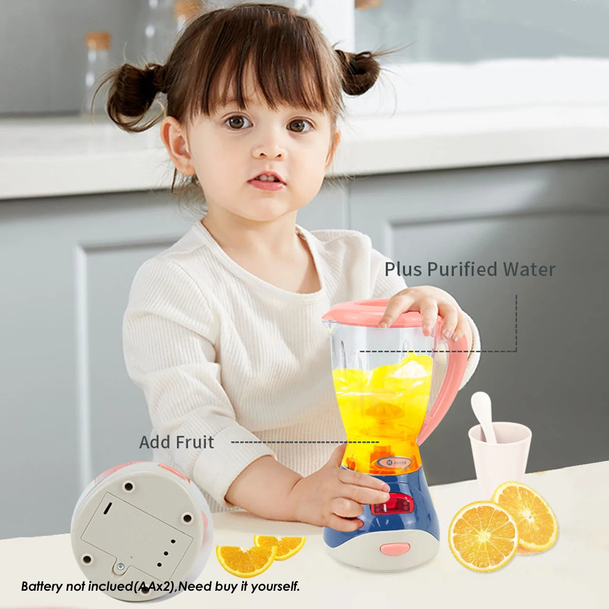 Realistic Interactive Kitchen Toy Set