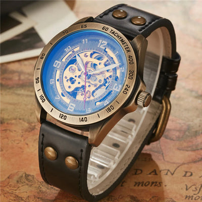 Retro Automatic Leather Watch