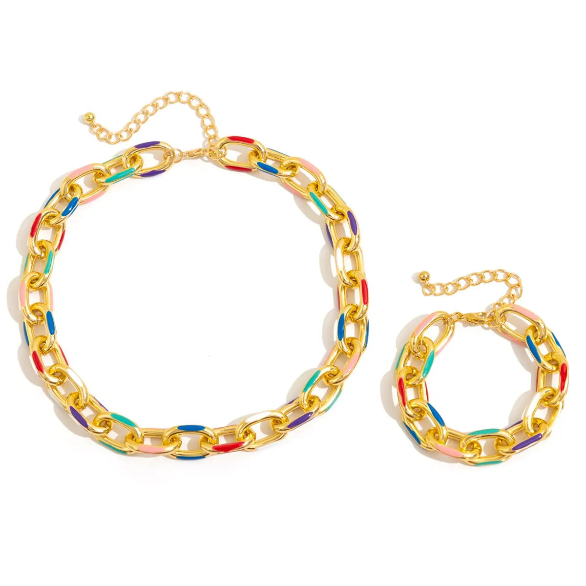 Colorful Boho Choker & Bracelet Set