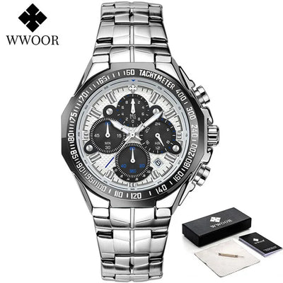 WWOOR  Gold Chronograph Watch