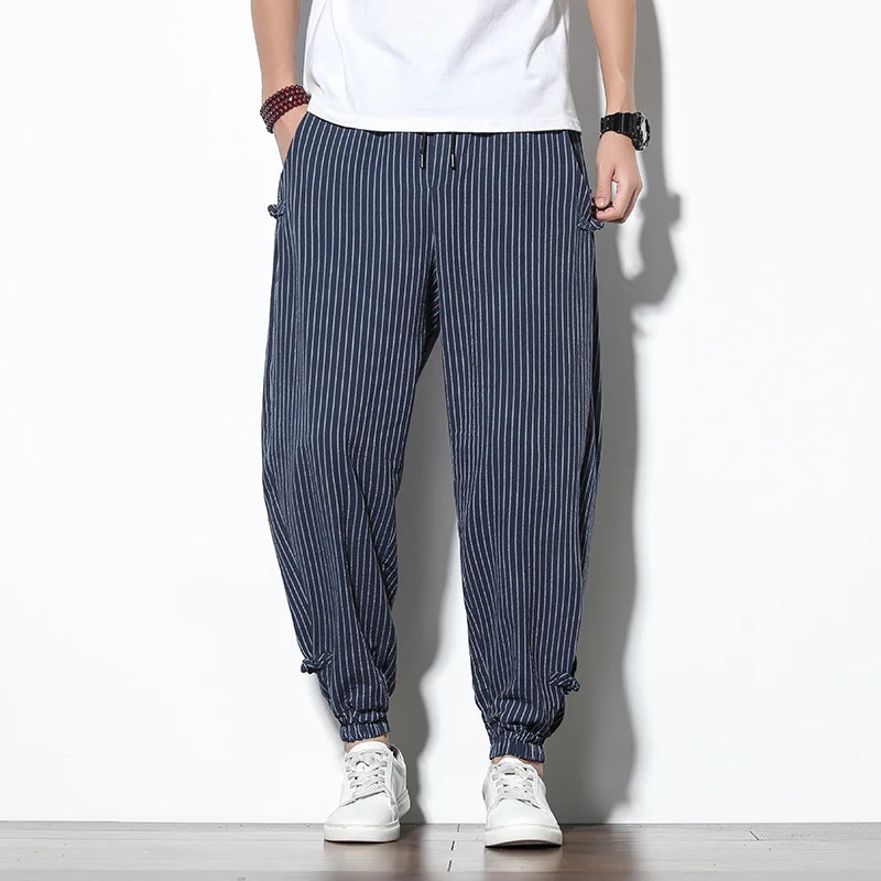 Men’s Striped Harem Pants