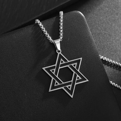 Star of David Heart Pendant