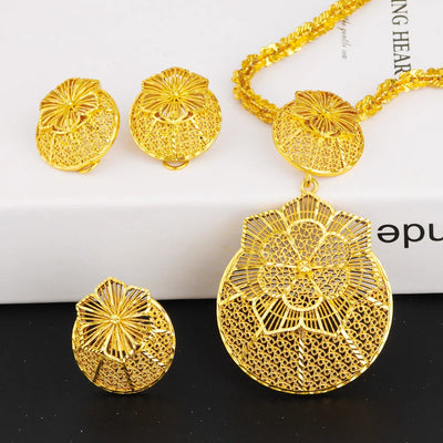 Dubai Gold Jewelry Set