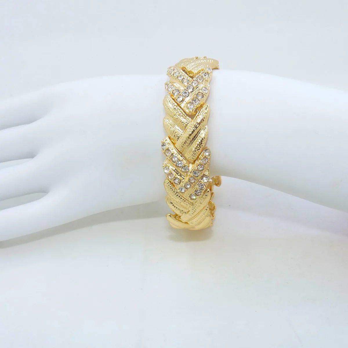 18K Gold Crystal Jewelry Set