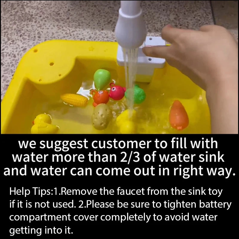Electric Water Play Sink