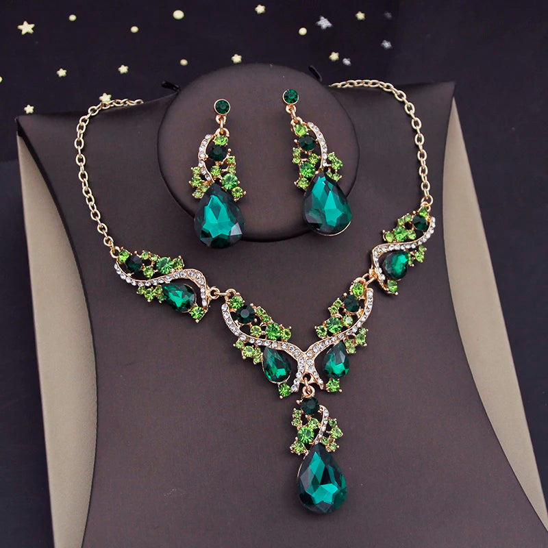 Luxury Crystal Bridal Jewelry Set
