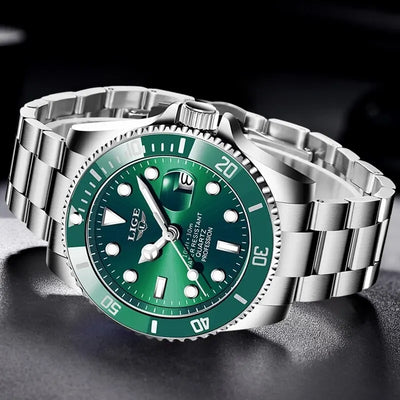 LIGE Luxury 30ATM Diver Watch