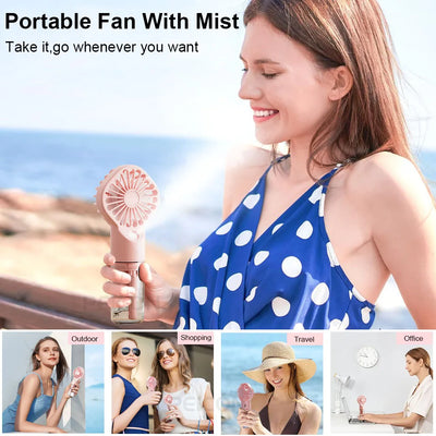 Portable USB Mist Humidifier Fan