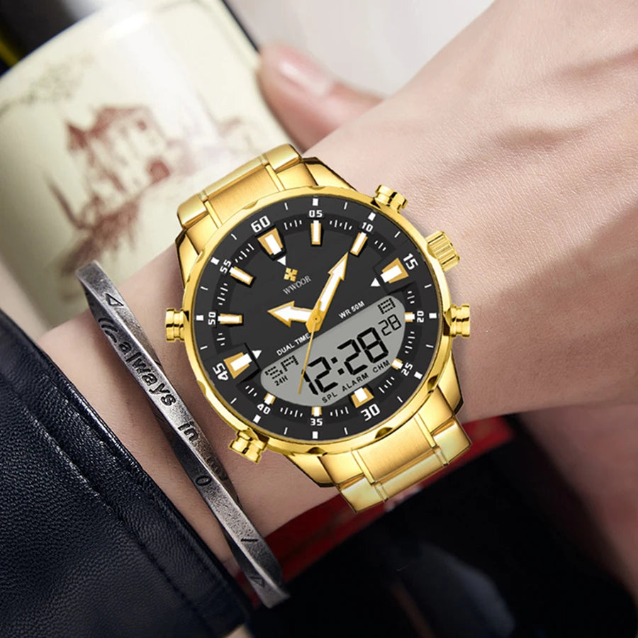 WWOOR Luxury LED Sports Watch