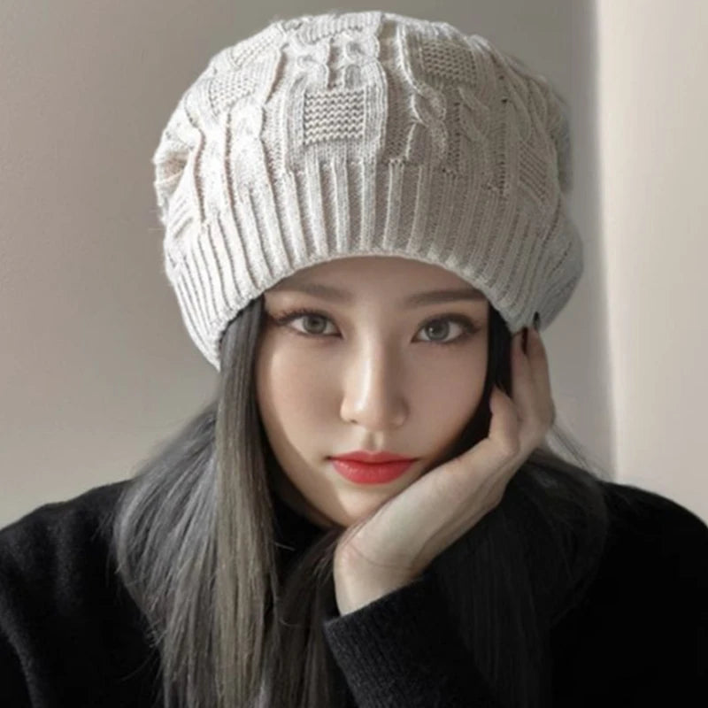 Winter Double Layer Knit Beanie