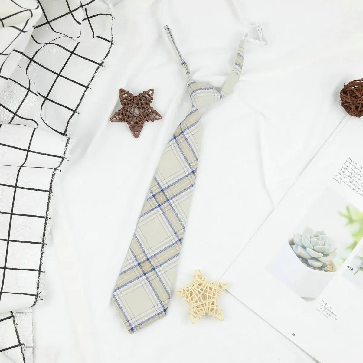 Plaid JK Uniform Tie