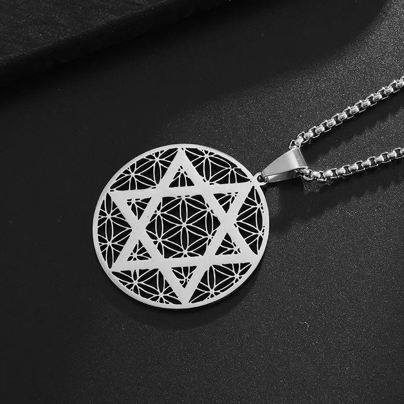 Star of David Heart Pendant