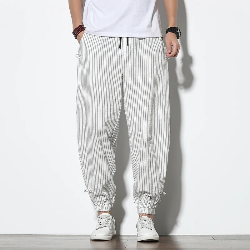 Men’s Striped Harem Pants