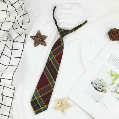Plaid JK Uniform Tie