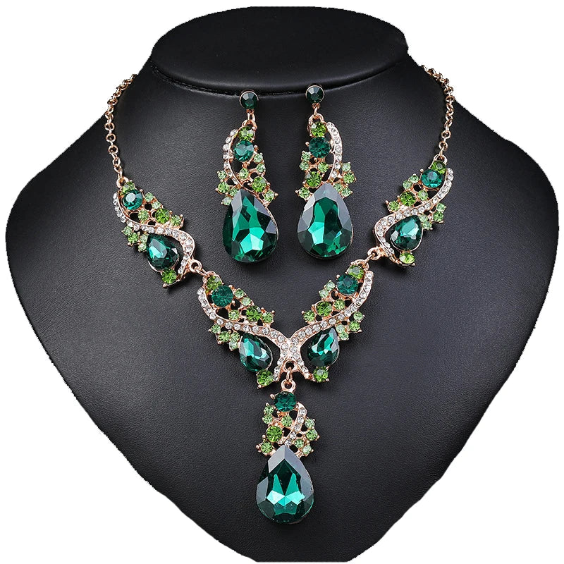 Luxury Crystal Bridal Jewelry Set