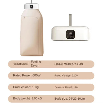 Portable Foldable Electric Clothes Dryer