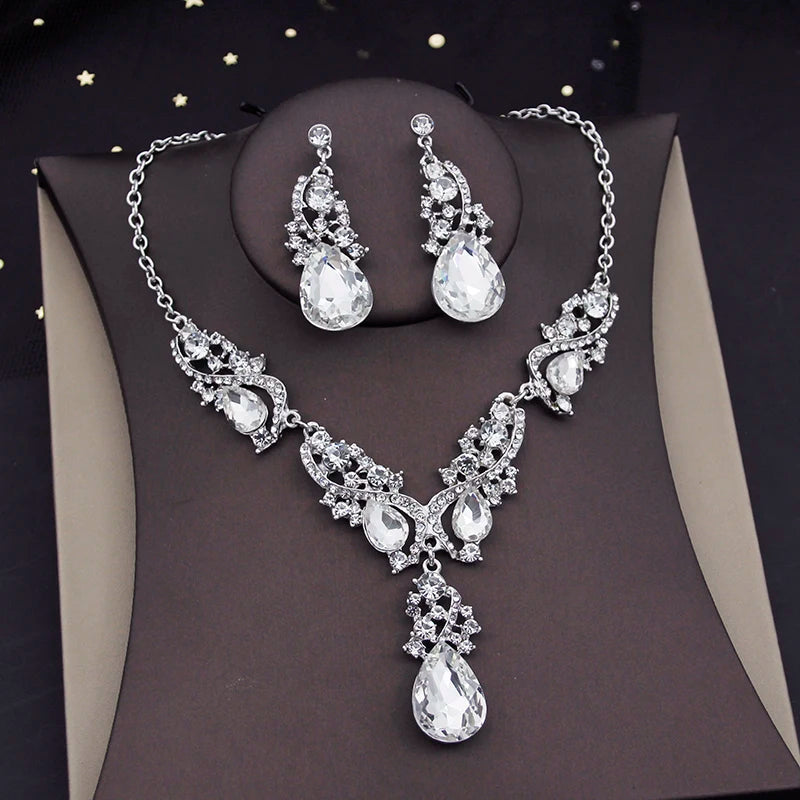 Luxury Crystal Bridal Jewelry Set