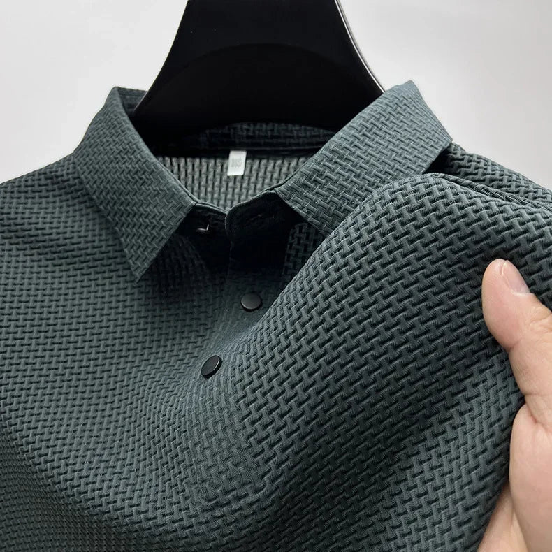 Men’s Summer Ice Silk Polo Shirt