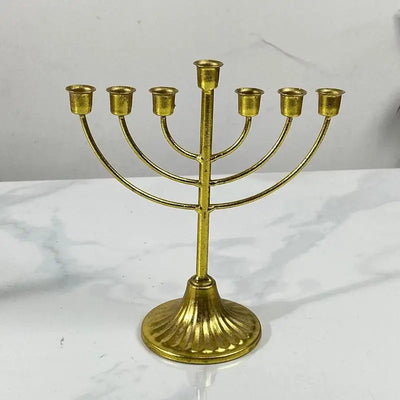 Metal Menorah Candle Holder