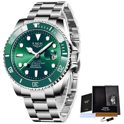 LIGE Luxury 30ATM Diver Watch