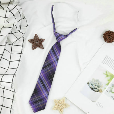 Plaid JK Uniform Tie