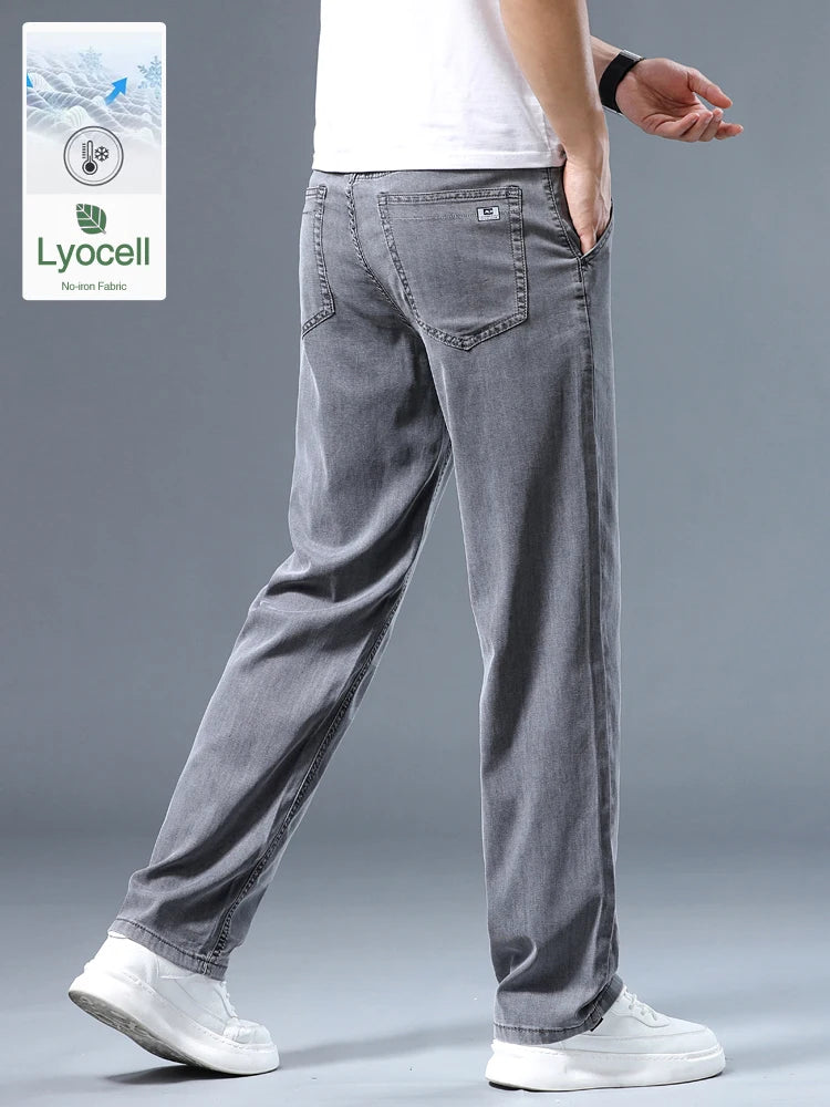 Men’s Thin Straight Jeans