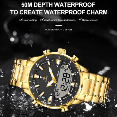 WWOOR Luxury LED Sports Watch