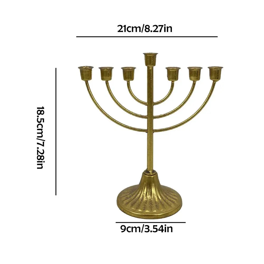 Metal Menorah Candle Holder