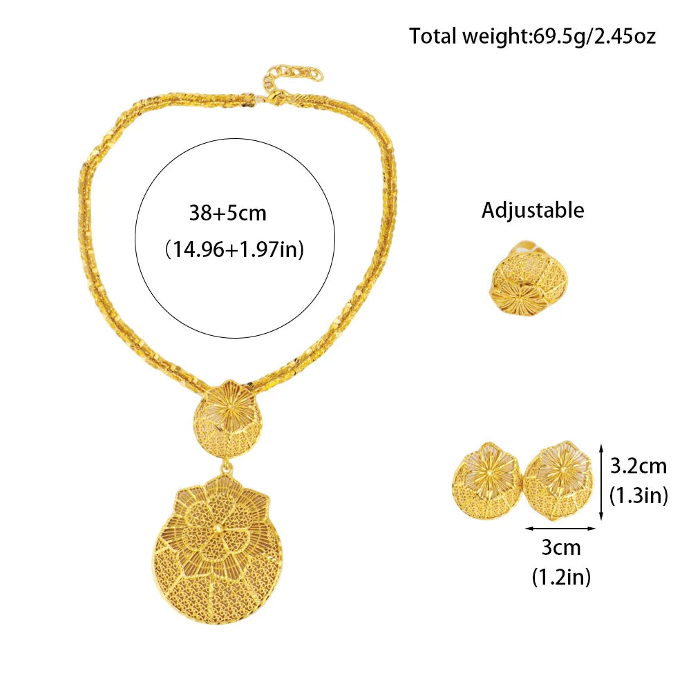 Dubai Gold Jewelry Set