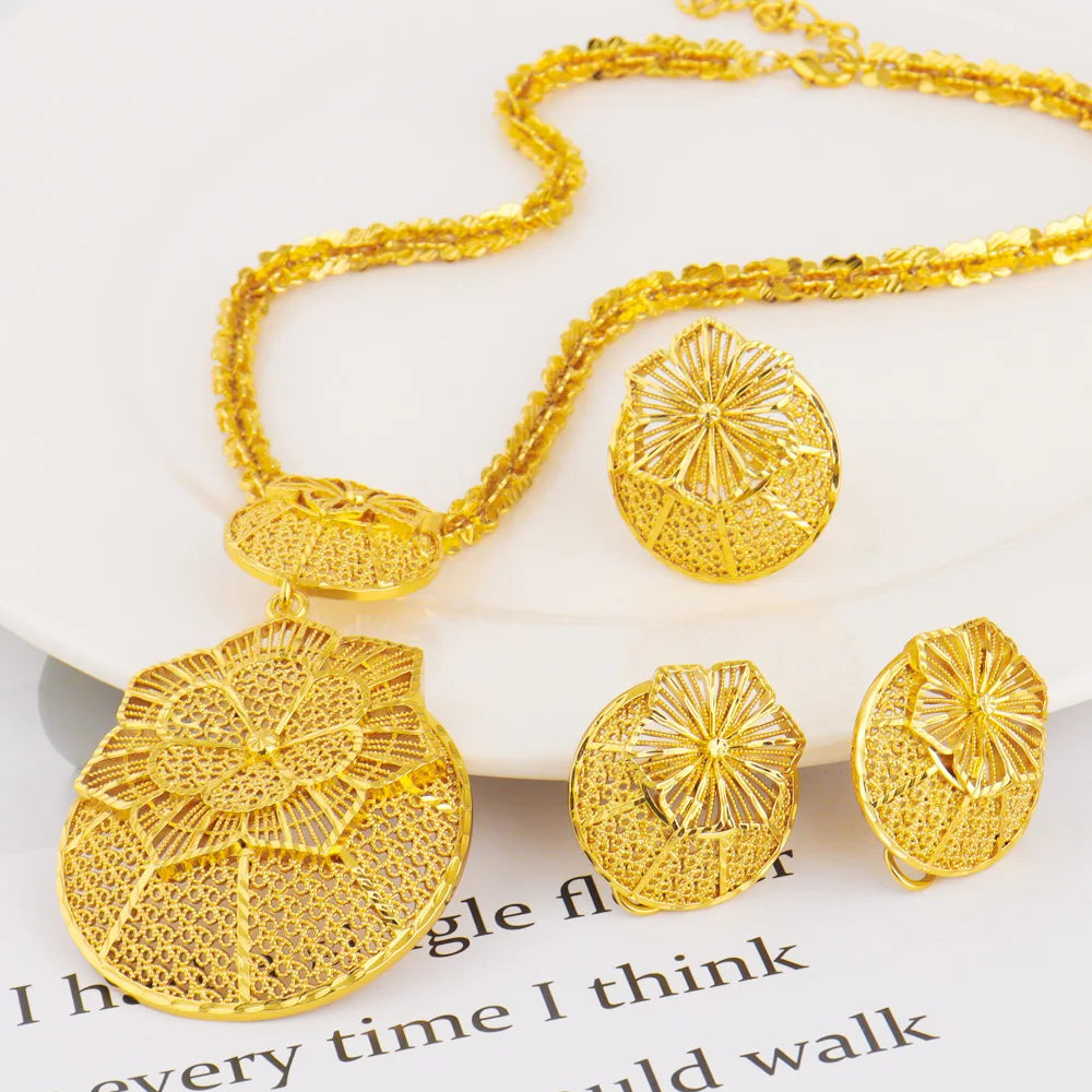 Dubai Gold Jewelry Set