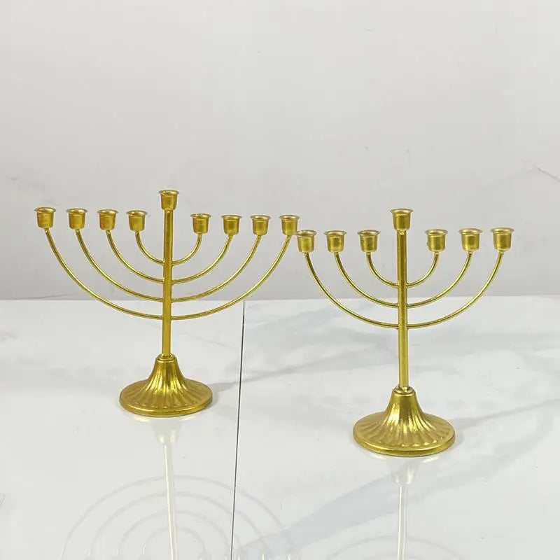 Metal Menorah Candle Holder