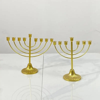 Metal Menorah Candle Holder