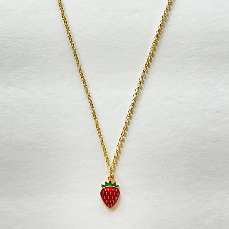 Y2K Strawberry Jewelry Set