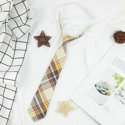 Plaid JK Uniform Tie