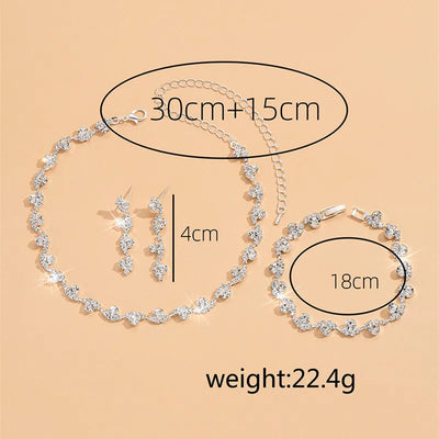 Shining Crystal Bridal Jewelry Set