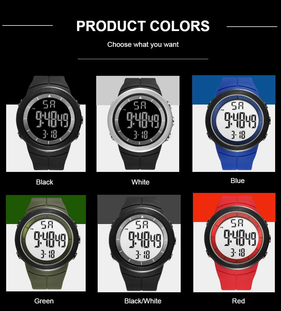 Men’s Tactical Waterproof Digital Watch