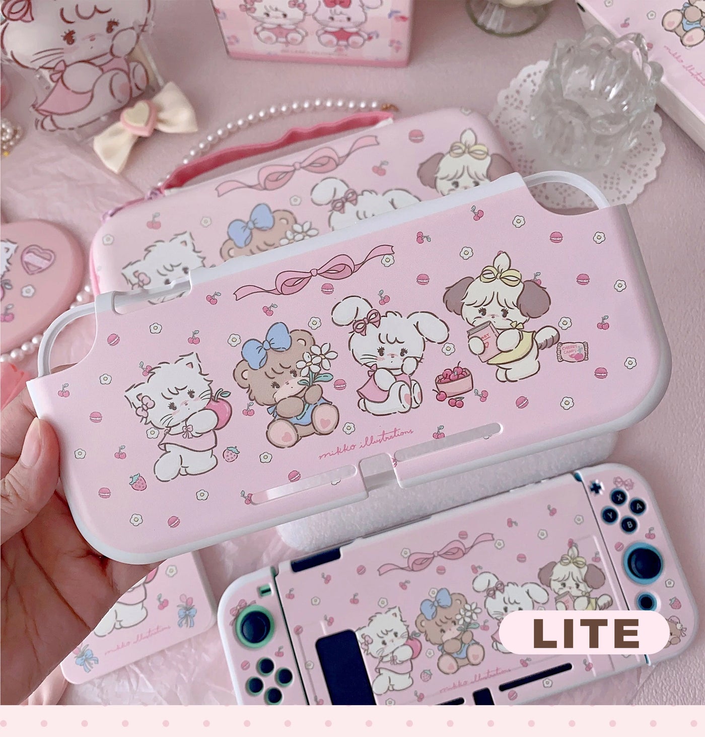 Pink Protective Switch Case