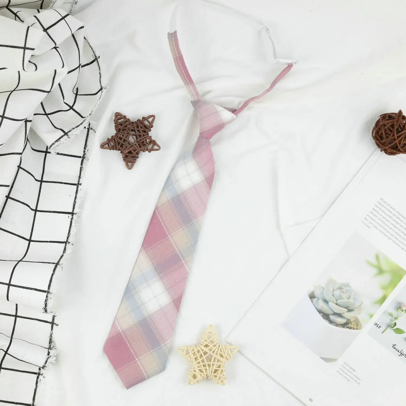 Plaid JK Uniform Tie
