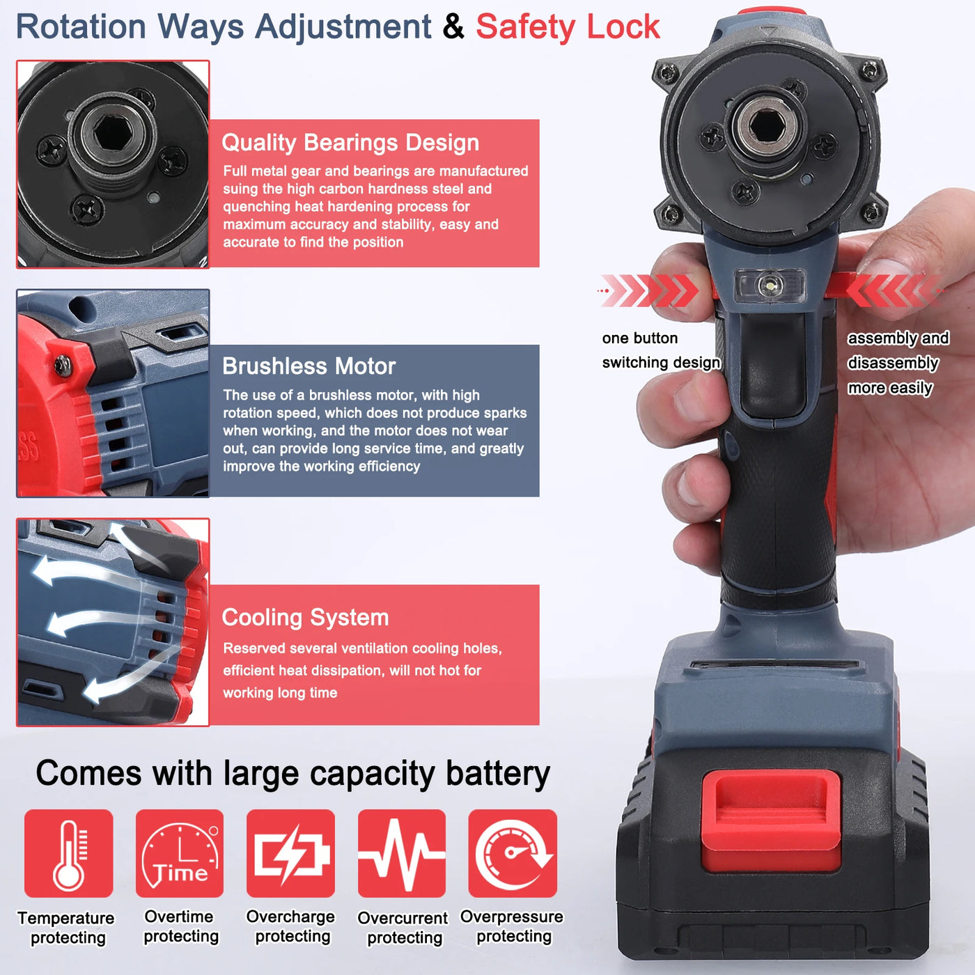 Multi-Function Brushless Electric Screwdriver