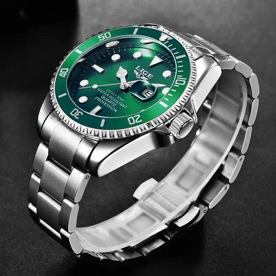 LIGE Luxury 30ATM Diver Watch