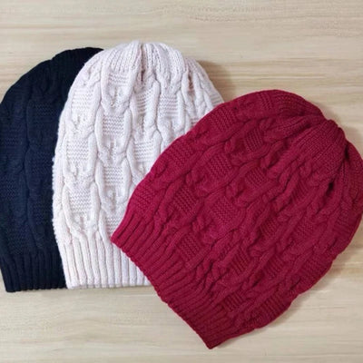 Winter Double Layer Knit Beanie