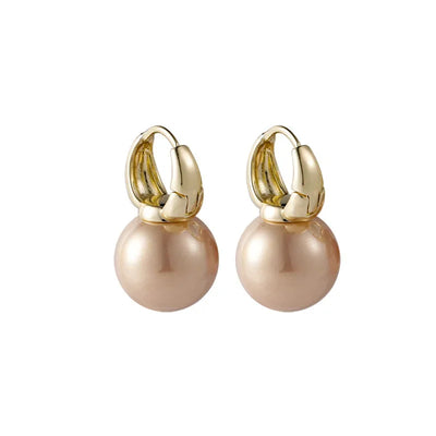Minimalist Silver Pearl Earrings