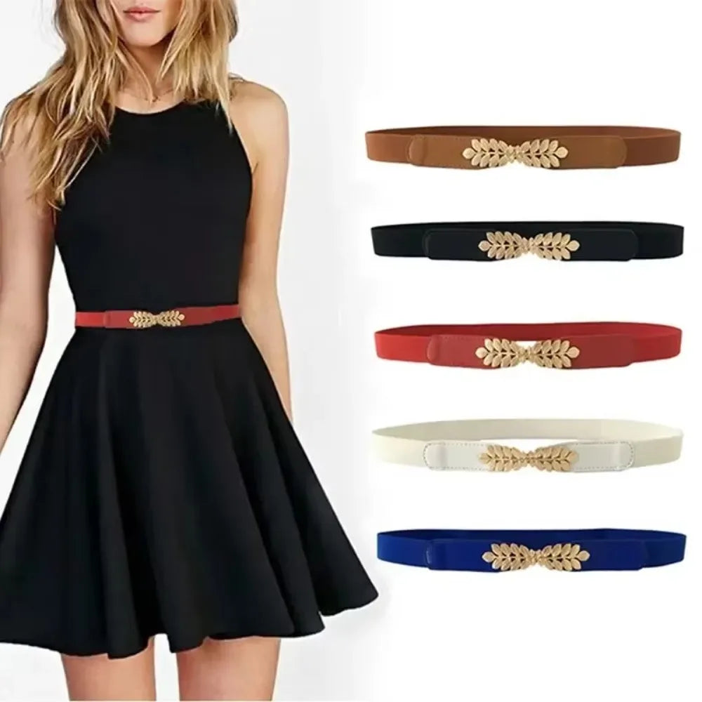 Women’s PU Elastic Waist Belt