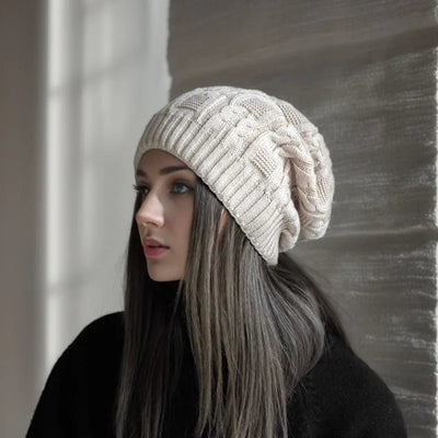 Winter Double Layer Knit Beanie