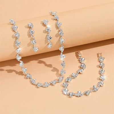 Shining Crystal Bridal Jewelry Set