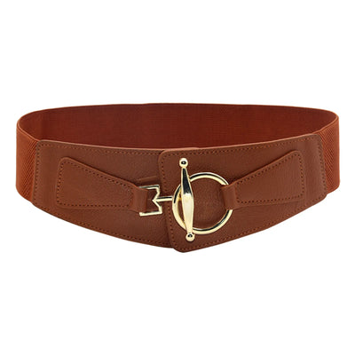 Women’s PU Elastic Waistband Belt
