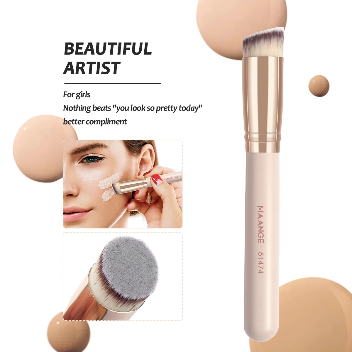 MAANGE 7pcs Makeup Brush Set