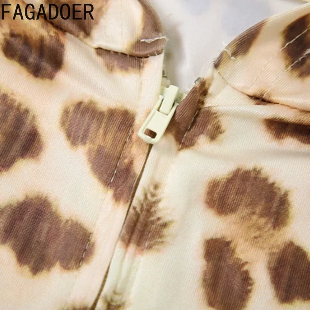 Leopard Print Two-Piece