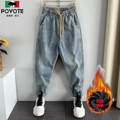 Men’s Thick Loose Jeans